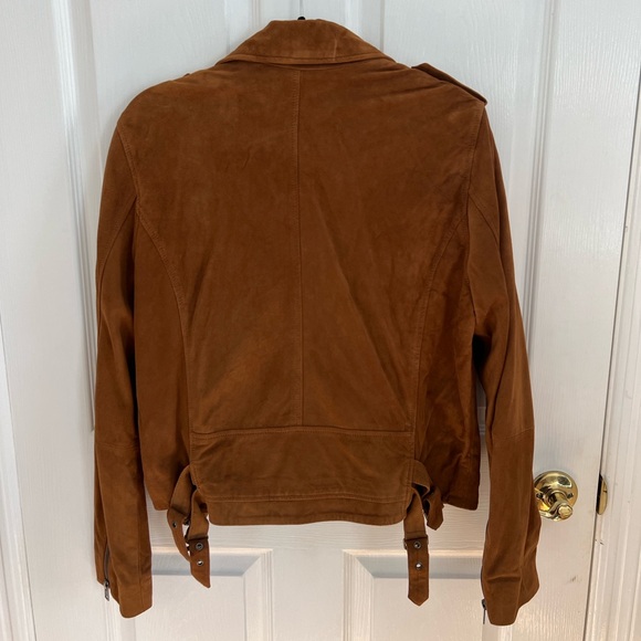 Lucky Brand Women's Brown Suede Leather Jacket - Picture 3 of 3